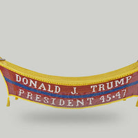 Extra large Donald J. Trump President 45 memorabilia hammock - Natural dyes