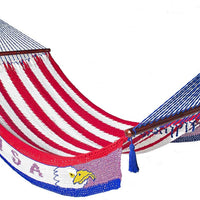 USA Patriotic Flag With Flying Eagle and USA Sign