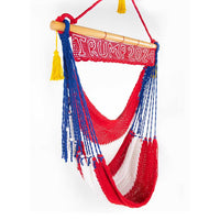 Patriotic Trump 2024 flag hanging chair