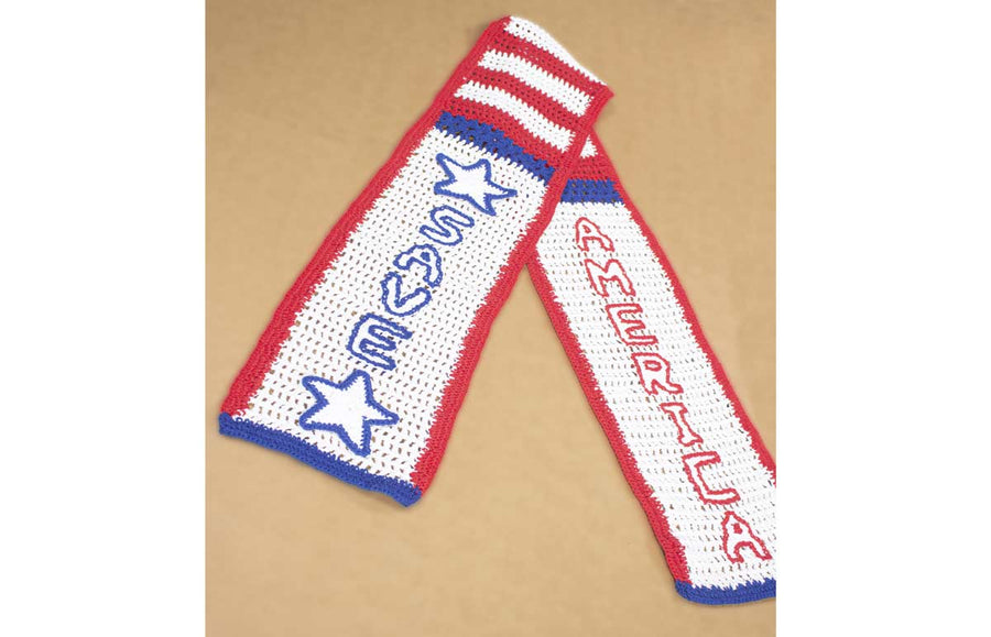 Save America Patriot scarf handcrafted with USA polyester